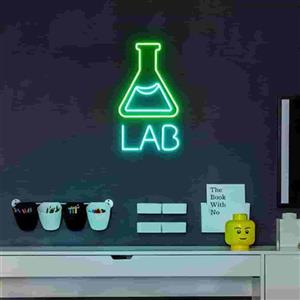 تابلو نئون شیشه آزمایشگاه کد 327