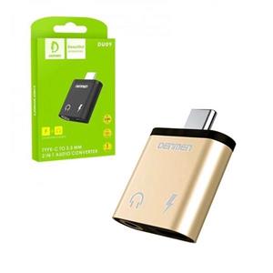 تبدیل Type-c به جک 3.5 میلی متری و تایپ سی Denmen مدل DU09