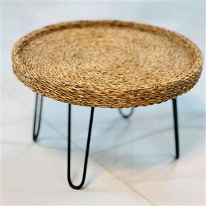 میز عسلی حصیری پایه سنجاقی