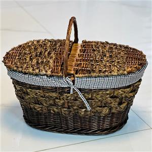 سبد پیکنیک حصیری و مروا