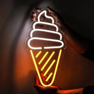 تابلو نئون بستنی قیفی کد 285