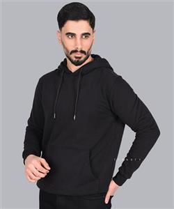 هودی مردانه مشکی ساده برند تیپ نتی کد 3071