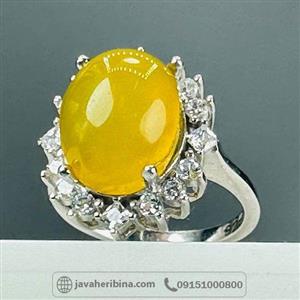 انگشتر عقیق شرف الشمس نقره زنانه خاص کد 63