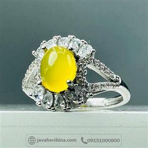 انگشتر عقیق شرف الشمس نقره زنانه کد 104