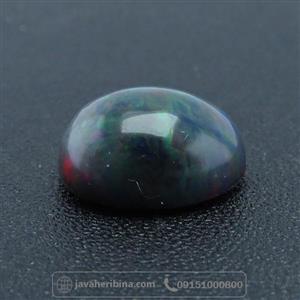 نگین انگشتر اوپال سیاه و بسیار خوش رنگ و جذاب کد 156