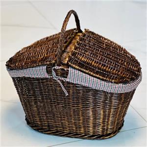 سبد پیکنیک حصیری کلبه ای کد36