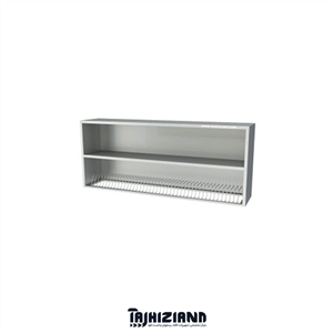 کابینت آبچکان دیواری بدون درب استیل ابعاد 40*80