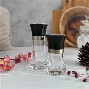 نمک پاش اکرلیک درب مشکی برند شنگیا 100 میل