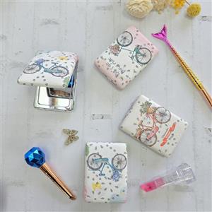 آینه جیبی مستطیل طرح دوچرخه کد 62