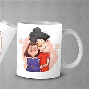 ماگ و لیوان سرامیکی تولدت مبارک کد 1110