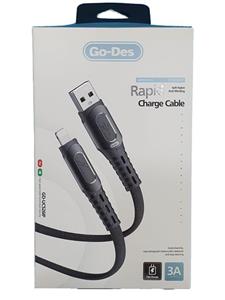 کابل کنفی آیفون لایتنینگ / Go-Des iPhone lightning 1متر