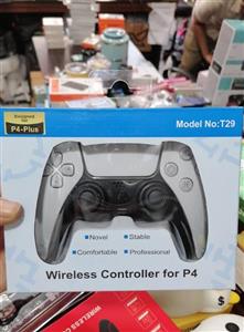 دسته بی سیم PS4 طرح پلی استیشن 5 مدل T29 رنگ سفید
