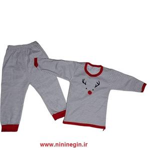 بلوز شلوار طرح گوزن بچگانه کد345