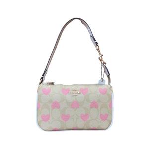 کیف دستی زنانه برند کوچ COACH مدل Nolita 19 طرح قلب