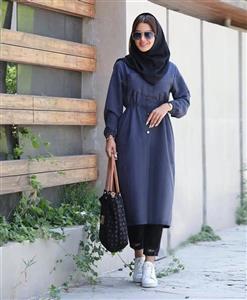 مانتو زنانه اسپرت پرشیا دیپلمات پرومکس - مشکی / فری سایز تا ۴۲