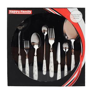 سرویس 32 پارچه قاشق چنگال دسته چینی