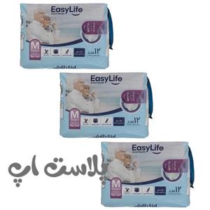 پوشینه بزرگسال ایزی لایف مدل شورتی سایز متوسط بسته 3 عددی