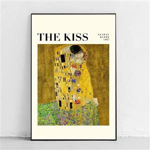 تابلو نقاشی بوسه از گوستاو کلیمت