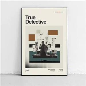 تابلو مینیمال طرح True Detective - Puzzle