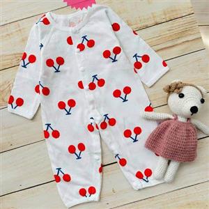 سرهمی وارداتی طرحدار نوزاد  مدل گیلاسی کد 20