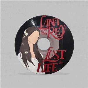 صفحه گرامافون دکوراتیو طرح دستساز Lana del rey