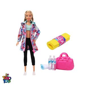 عروسک باربی Defa Lucy مدل Yoga Girl نسخه باشگاهی کد 8477