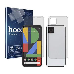 گلس صفحه نمایش و پشت گوشی گوگل Pixel 4 XL مدل شفاف برند هوکو کد SS