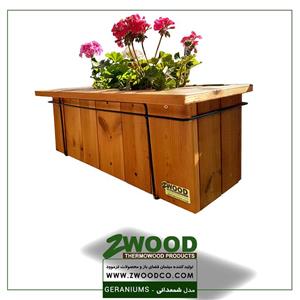 فلاور باکس تراس شمعدانی - گلدان شمعدانی zw-f30