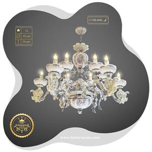 لوستر سرامیکی L1185-6ns لوسترسازان: شکوه و زیبایی در روشنایی کلاسیک