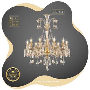 لوستر باکارات نئوکلاسیک کریستالی L1574-8 لوسترسازان