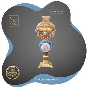 چراغ نفتدان سرامیکی فیروزه ای ch1402f