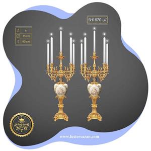شمعدان کلاسیک رومیزی SH1570 لوسترسازان
