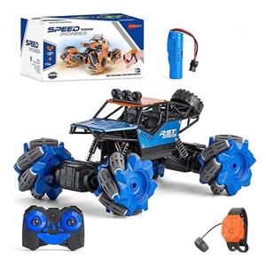 ماشین کنترلی آفرود چرخ کپسولی دو ریموت باطری شارژی