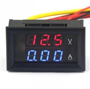 ولتمتر و آمپرمتر DC روپنلی 10 آمپر 0v-100v