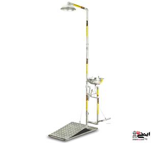 دوش و چشم شوی جفت پدالی استنلس استیل (PSS316-PSH-E)