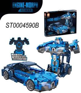 لگو ماشین تبدیل شونده عقب کش ماشین بوگاتی کد M15_9113