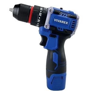 دریل شارژی چکشی دو باطری موتور براشلس ویوارکس مدل VR1608-BLX