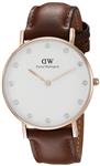 Daniel Wellington Women's 0950DW Classy St. Mawes Watch With Brown Leather Band
