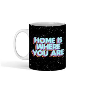 ماگ سرامیکی طرح home is where you are