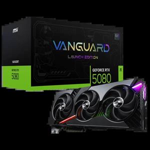 کارت گرافیک ام اس آی مدل MSI GeForce RTX 5080 VANGUARD SOC LAUNCH EDITION 16G OC