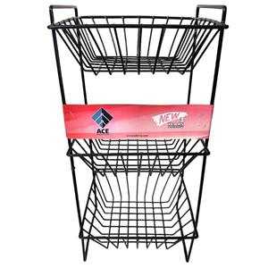 جا سیب وپیازی مشکی 3 طبقه کد55