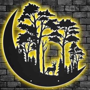 تابلو بک لایت جنگل کد ava016