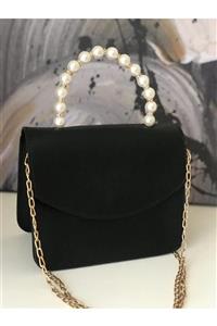 کبف زنانه دستی با زنجیر طلا و مروارید ASNUR BUTİK کد 122