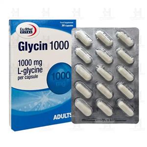 کپسول گلایسین 1000 میلی گرم یوروویتال 30 عددی
