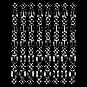 نگین بیضی مربع نقره‌ای کد 9142