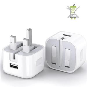 آداپتور اصلی آیفون خروجی USB توان 5W بدون پک