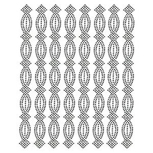 نگین اتویی بیضی مربع مشکی کد 9512