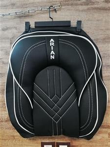 روکش صندلی زانتیا تمام چرم VIP مشکی دوخت سفید آرین