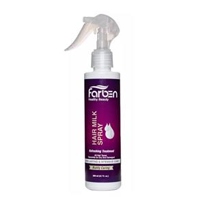 اسپری شیر موی فاربن (بدون آبکشی)\nFarben Hair Milk Spray\n\nویژگی های محصول :\n\n- حاوی پروتئین شیر\n- مناسب انواع مو  