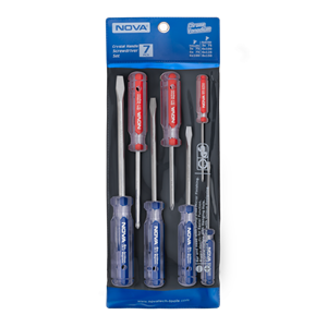 ست 7 عددی پیچ گوشتی دسته کریستالی نووا 1015-1